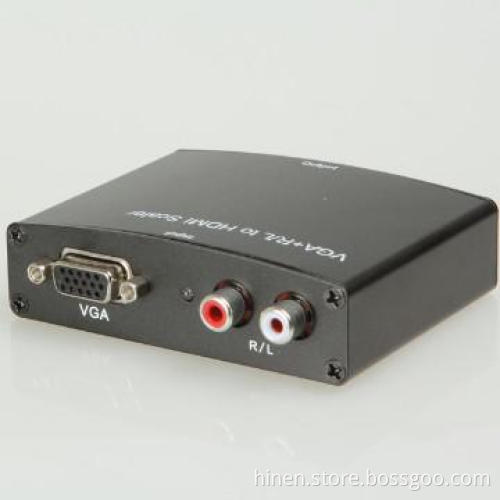 High quality VGA+R/L to HDMI Scaler Converter 2013 hot sale